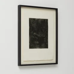 Pamono Enrico Della Torre, Black and White Abstract Composition, Engraving, 2016, Framed> Contemporary|Abstraction