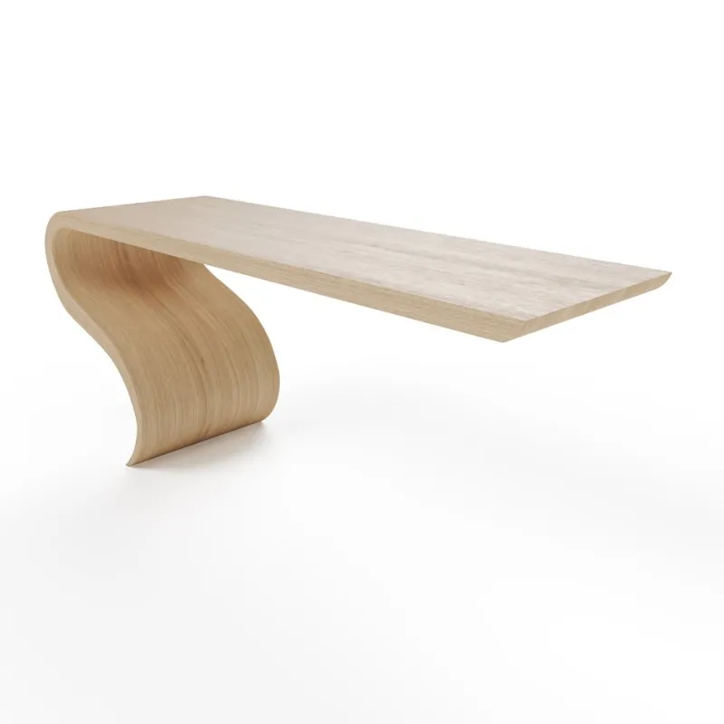 Online Pamono Enso Desk in Wood by Neal Aronowitz