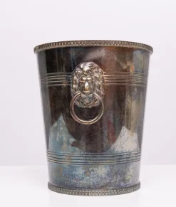 Pamono Epns Silver Plated Lions Head Wine Cooler, 1950s> Ice Buckets & Wine Coolers