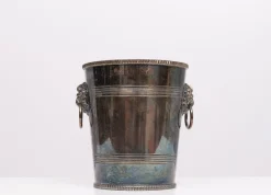 Pamono Epns Silver Plated Lions Head Wine Cooler, 1950s><noscript><img width=