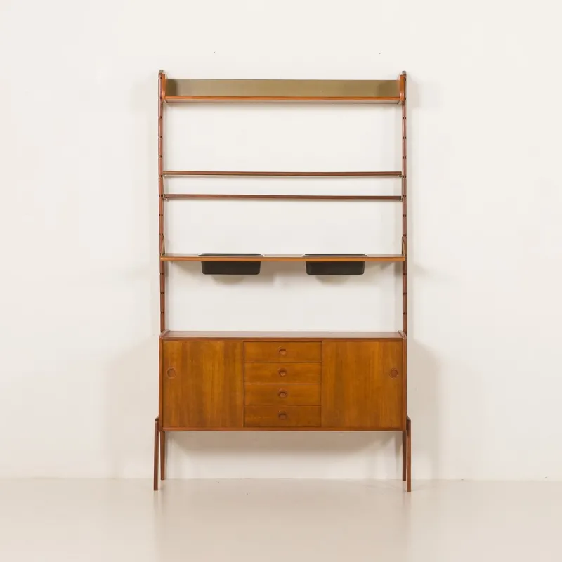 Pamono Ergo Wall Unit with Planter by John Texmon, Norway, 1960s