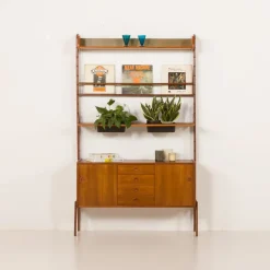 Pamono Ergo Wall Unit with Planter by John Texmon, Norway, 1960s