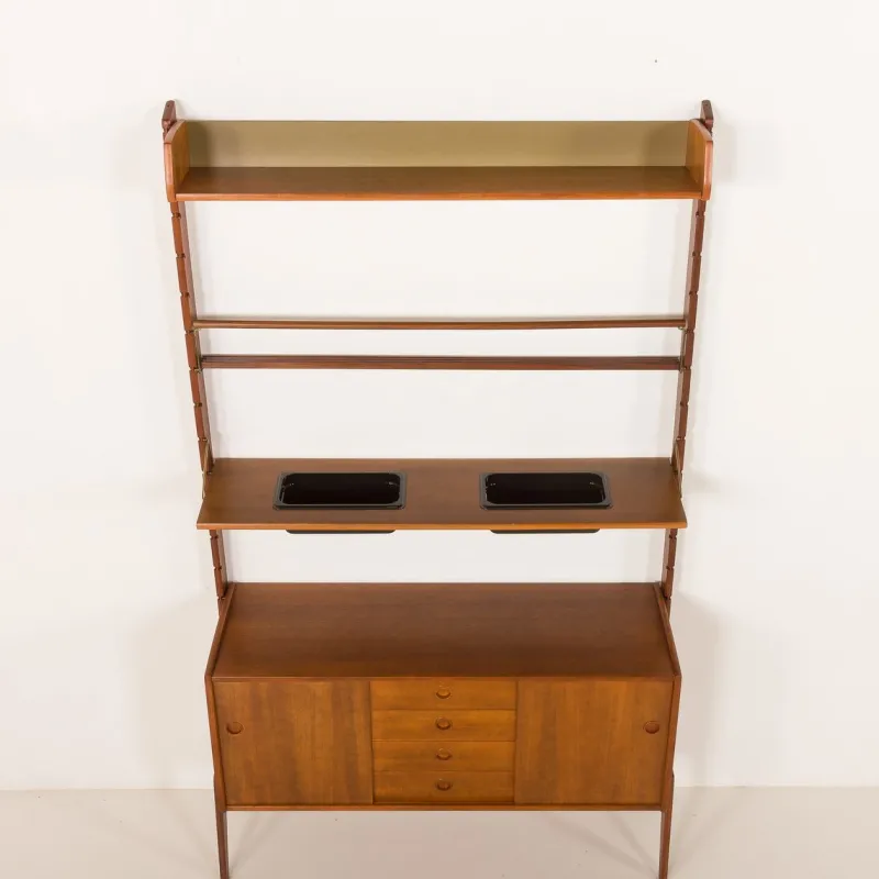 Pamono Ergo Wall Unit with Planter by John Texmon, Norway, 1960s