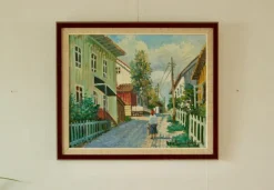 New Pamono Eric Lundberg, A Fine Morning, Oil on Canvas, Mid-20th Century, Framed
