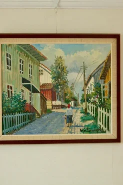 New Pamono Eric Lundberg, A Fine Morning, Oil on Canvas, Mid-20th Century, Framed