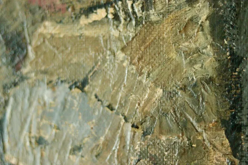 Pamono Erik Emanuelsson, Abstract Composition, Mid-20th Century, Oil on Panel, Framed