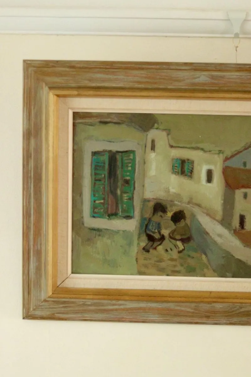Pamono Erik Sigfrid Persson, Children, Oil on Panel, Mid-20th Century, Framed> Mid-Century
