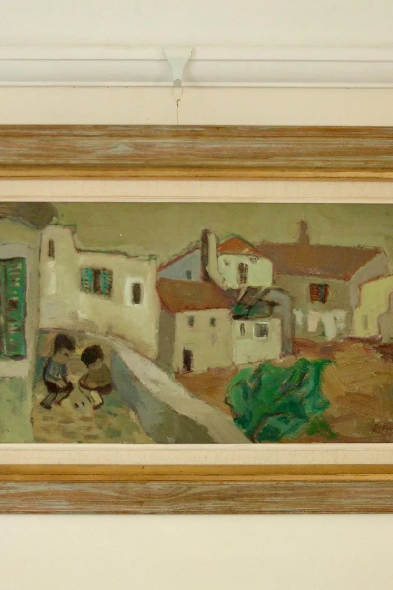 Pamono Erik Sigfrid Persson, Children, Oil on Panel, Mid-20th Century, Framed> Mid-Century