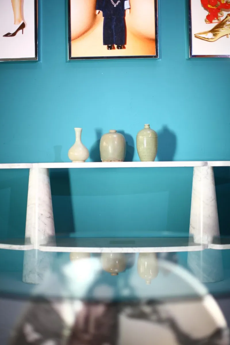 New Pamono Eros Marble Console Table by Angelo Mangiarotti, 1971