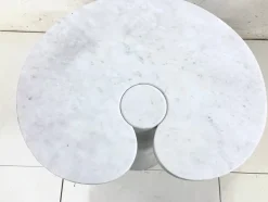 Discount Pamono Eros Side Table in White Marble by Angelo Mangiarotti, 1970s