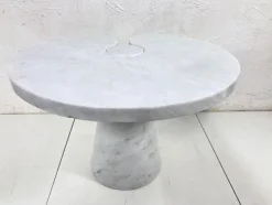 Discount Pamono Eros Side Table in White Marble by Angelo Mangiarotti, 1970s