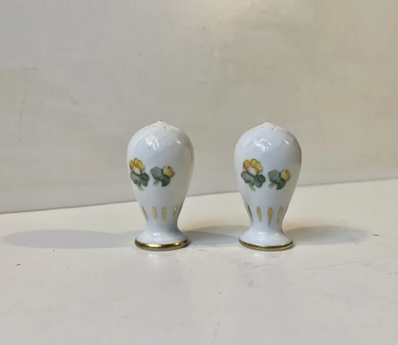 Pamono Errant Salt and Pepper Shakers in Porcelain from Bing & Grondahl, 1950s, Set of 2> Salt & Pepper Shakers