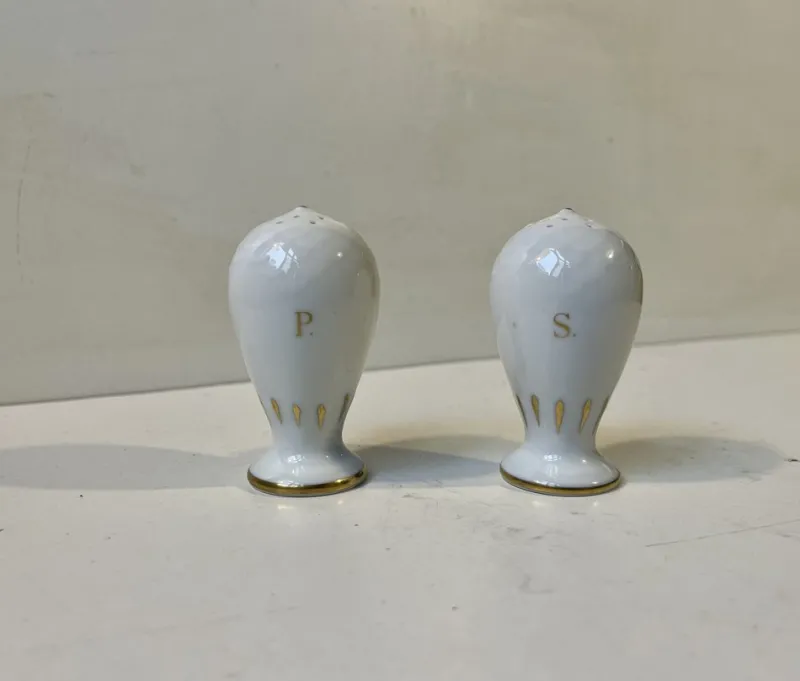 Pamono Errant Salt and Pepper Shakers in Porcelain from Bing & Grondahl, 1950s, Set of 2> Salt & Pepper Shakers