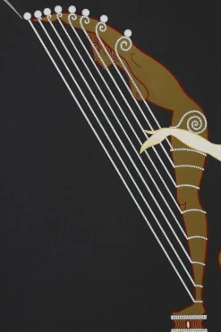 Pamono Erté, The Angel with the Harp, 1926, Color Lithograph><noscript><img width=