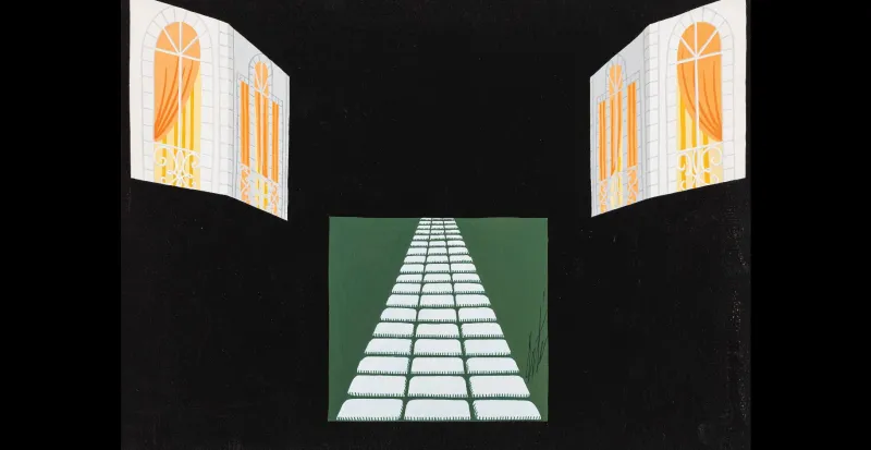 Discount Pamono Erté, Theatrical Scenography, 1930s, Tempera on Cardboard
