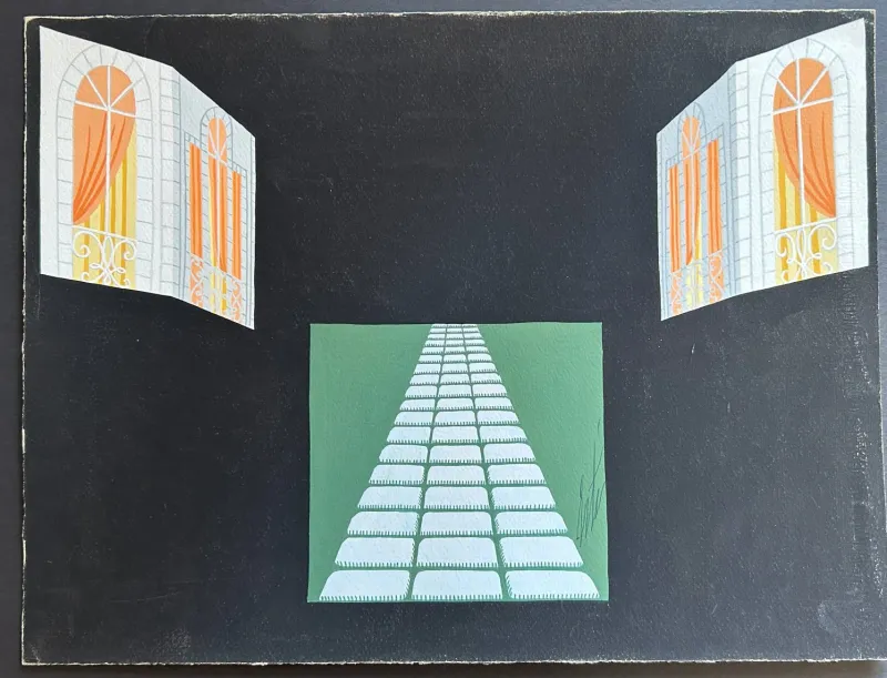 Discount Pamono Erté, Theatrical Scenography, 1930s, Tempera on Cardboard