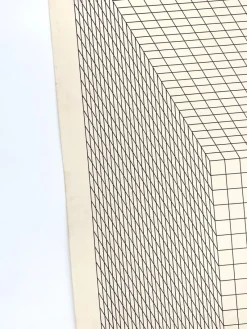 New Pamono Erwin Heerich, Large Constructive-Concrete Composition, 1950s, Screen Print