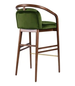 Pamono Essex Green Velvet Bar Stool by Javier Gomez><noscript><img width=