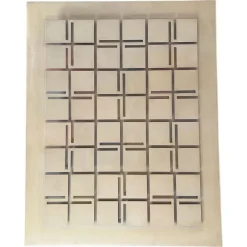 New Pamono Estuardo Maldonado, Abstract White Artwork, 1980, Acrylic Glass