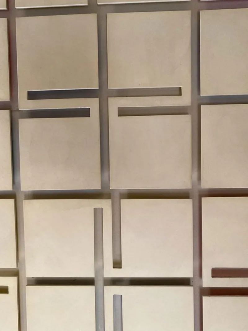 New Pamono Estuardo Maldonado, Abstract White Artwork, 1980, Acrylic Glass