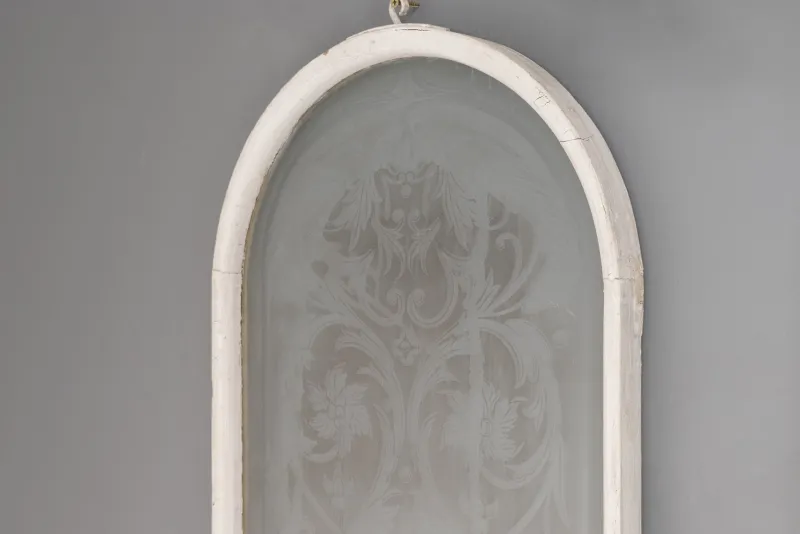 Clearance Pamono Etched Glass Windows, 1880s, Set of 3