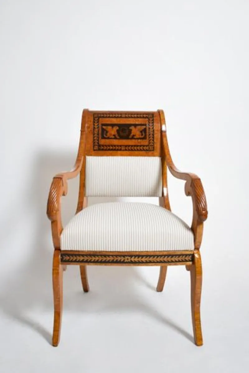 Best Pamono Etruscan Armchairs, 19th Century, Set of 2