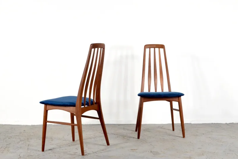 Pamono Eva Dining Chairs by Niels Koefoed for Koefoeds Møbelfabrik, 1960s, Set of 4> Side Chairs & Dining Chairs