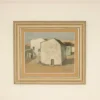 Pamono Evert Färhm, Houses, 1960s, Oil on Panel, Framed> Mid-Century|Painting