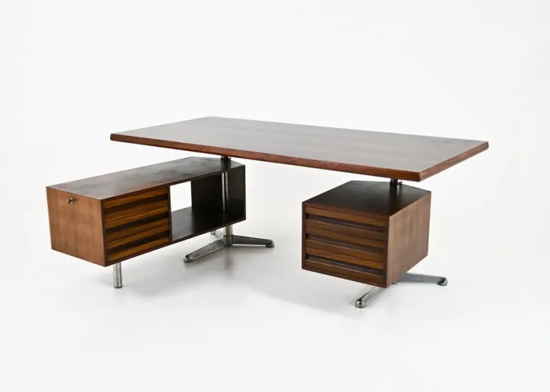 Pamono Executive Desk by Osvaldo Borsani for Tecno, 1960s> Desks