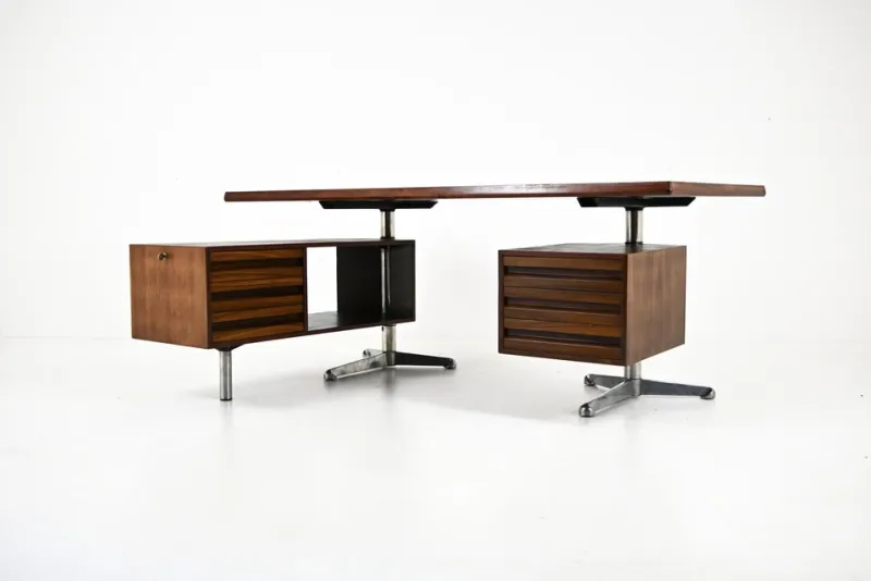 Pamono Executive Desk by Osvaldo Borsani for Tecno, 1960s> Desks