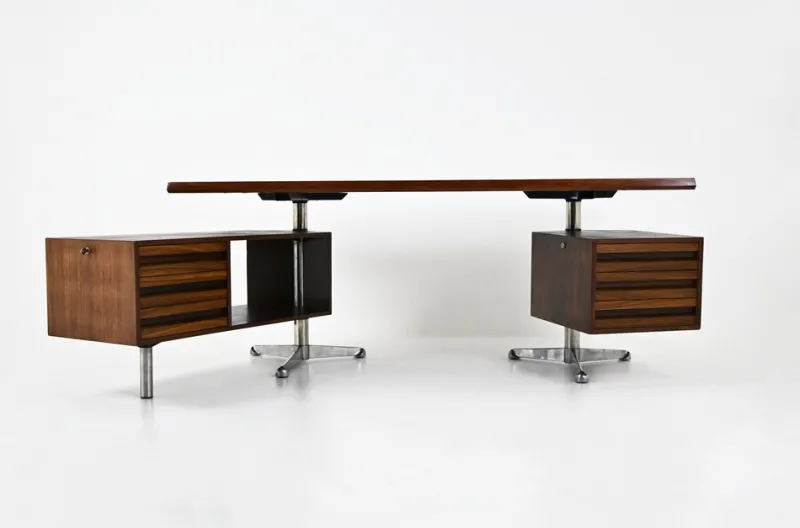 Pamono Executive Desk by Osvaldo Borsani for Tecno, 1960s> Desks