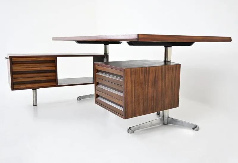 Pamono Executive Desk by Osvaldo Borsani for Tecno, 1960s> Desks