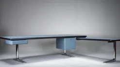 Hot Pamono Executive Writing Desk in Oak and Leather by Warren Platner for Knoll, 1960s