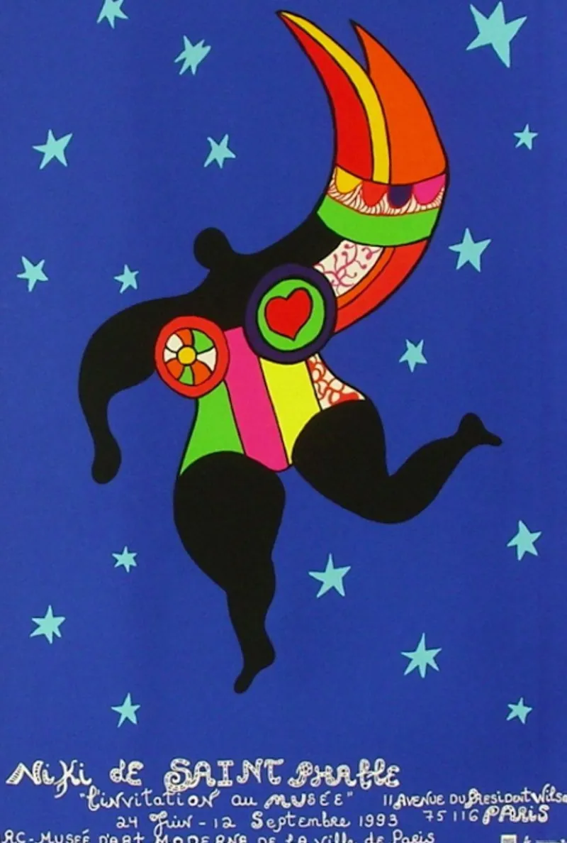 Clearance Pamono Expo 93 L'Invitation au Musée Poster by Niki De Saint Phalle