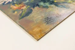 Clearance Pamono Expressionist Artist, Summer Bouquet, 1960s, Oil on Plate, Framed