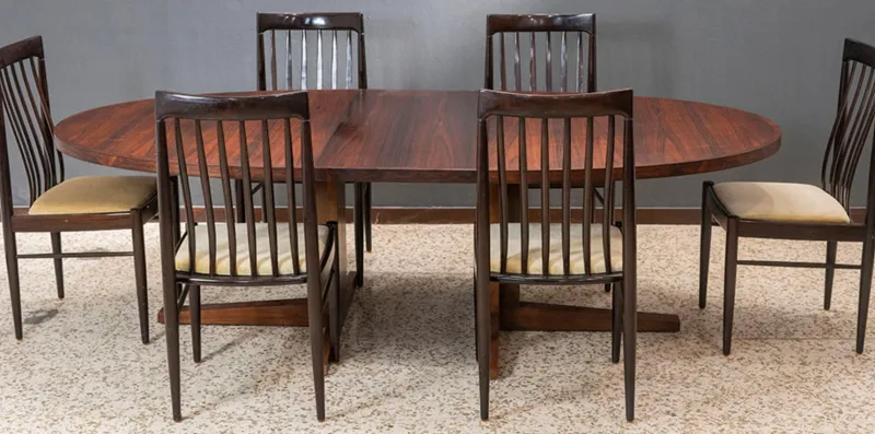 Pamono Extendable Dining Table by John Mortensen for Heltborg Møbler Denmark, 1960s, 1962> Dining Tables & Sets