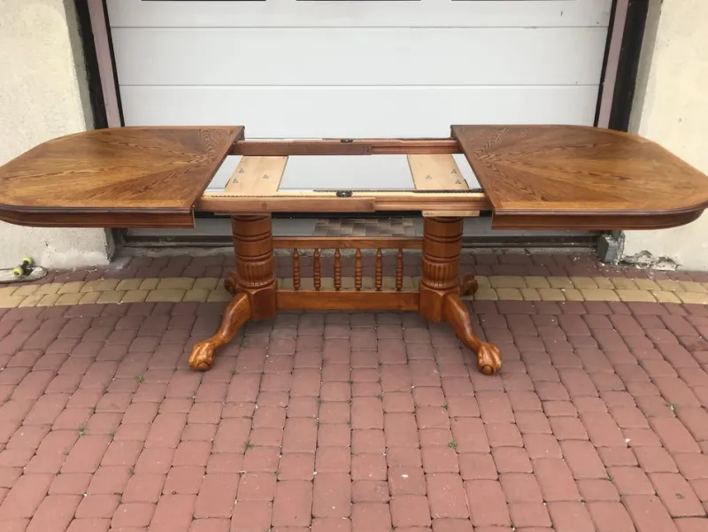 Pamono Extendable Dining Table with Rounded Corners, 1970s> Dining Tables & Sets