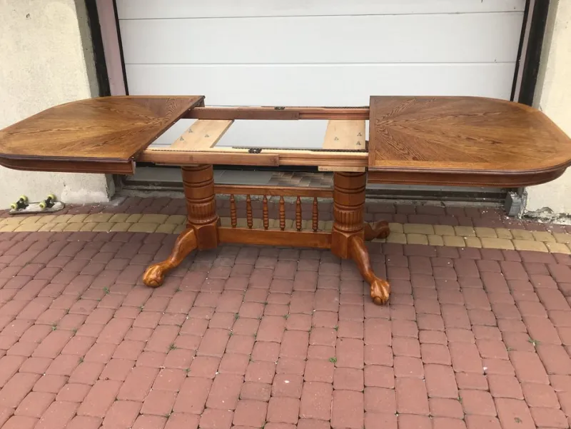 Pamono Extendable Dining Table with Rounded Corners, 1970s> Dining Tables & Sets