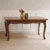 Pamono Extendable French Dining Table with Curved Legs, 1920s> Dining Tables & Sets