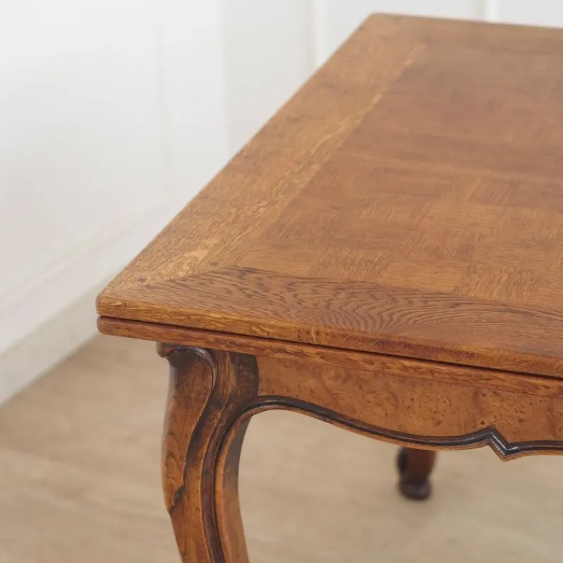 Pamono Extendable French Dining Table with Curved Legs, 1920s> Dining Tables & Sets