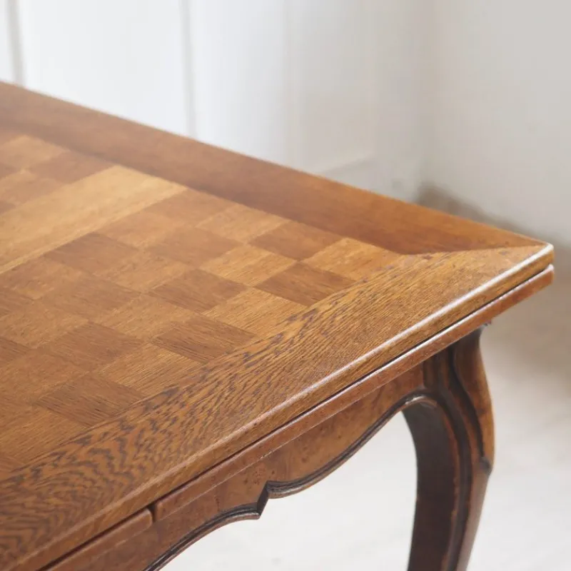 Pamono Extendable French Dining Table with Curved Legs, 1920s> Dining Tables & Sets