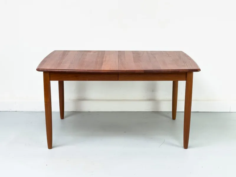Pamono Extendable Teak Boat Shaped Dining Table, 1970s> Dining Tables & Sets