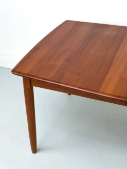 Pamono Extendable Teak Boat Shaped Dining Table, 1970s><noscript><img width=