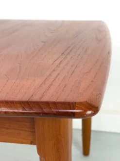 Pamono Extendable Teak Boat Shaped Dining Table, 1970s><noscript><img width=