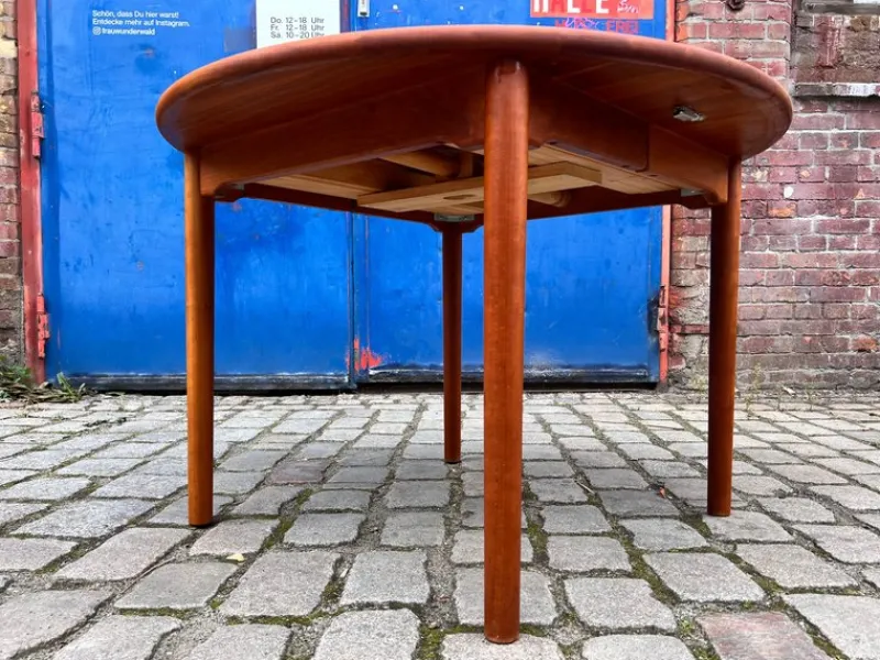 Outlet Pamono Extendable Teak Dining Table, Denmark