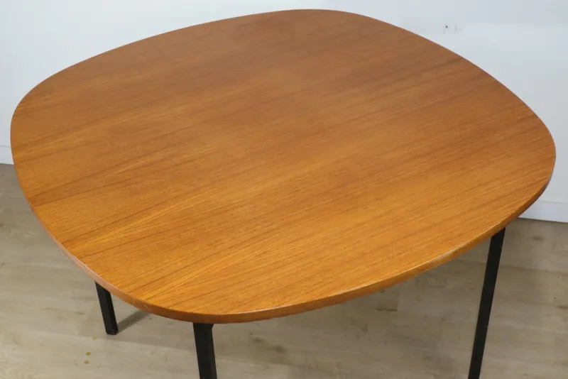 New Pamono Extendable Teak Table by Pierre Guariche, 1960