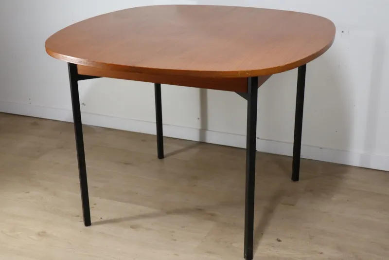 New Pamono Extendable Teak Table by Pierre Guariche, 1960