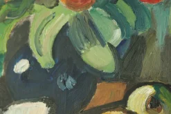 Pamono Eyvind Olesen, Still Life with Book, Mid-20th Century, Oil on Canvas, Framed><noscript><img width=