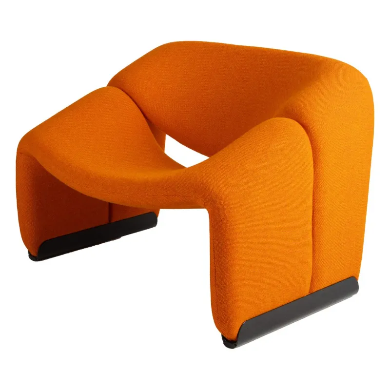 Pamono F598 Orange Groovy Chair by Pierre Paulin for Artifort> Lounge Chairs & Armchairs
