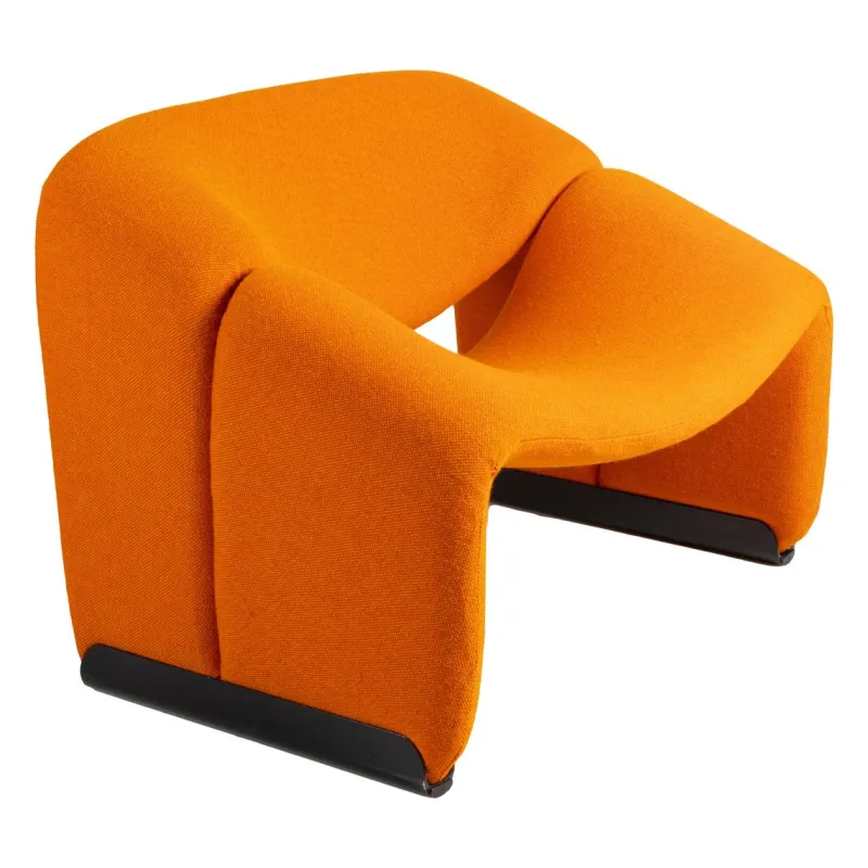 Pamono F598 Orange Groovy Chair by Pierre Paulin for Artifort> Lounge Chairs & Armchairs